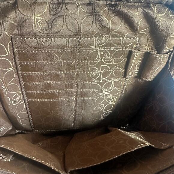 Vintage Fossil Patchwork Crossbody Bag Multicolor Leather Flap Front Boho Style - Picture 11 of 16